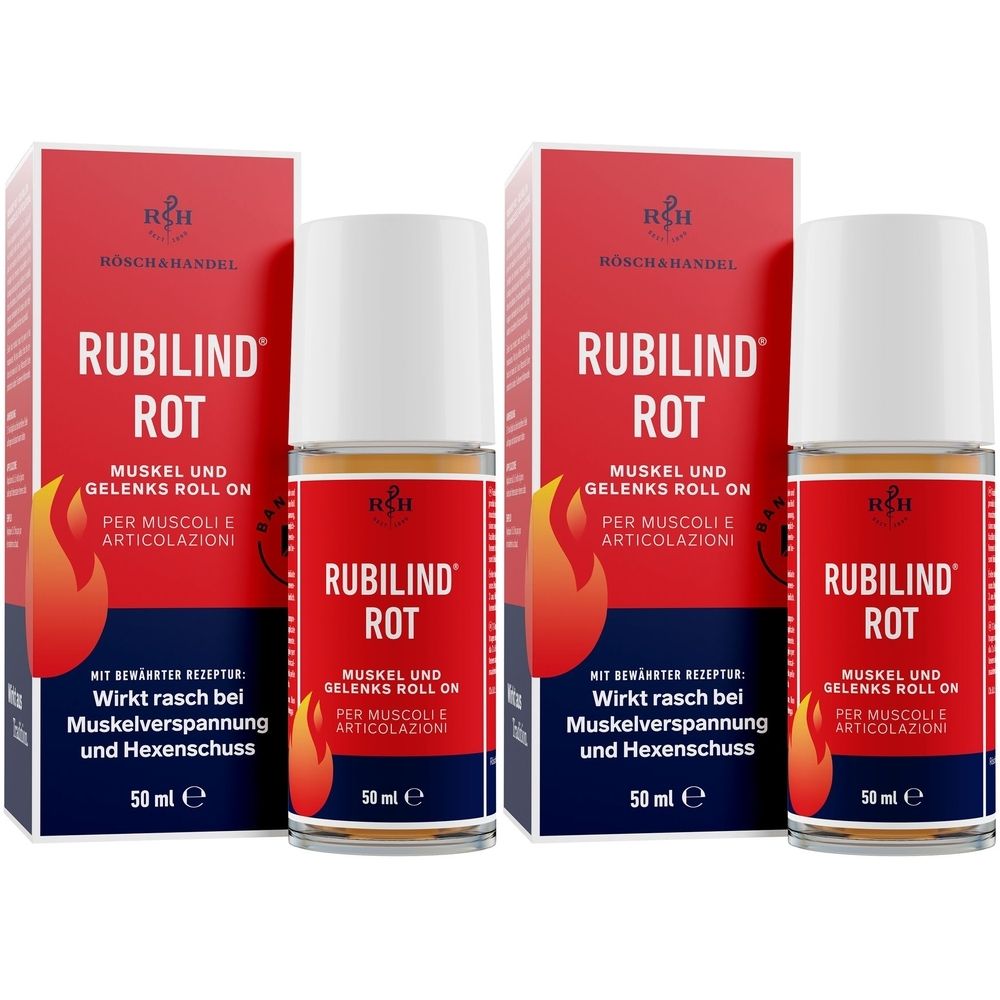 Rubilind rot Muskel und Gelenks Roll-on 2x 2x50 ml Roller