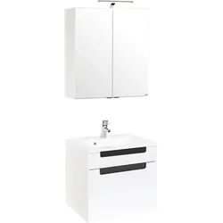 Badezimmer in Weiss/ Anthrazit 'Siena'