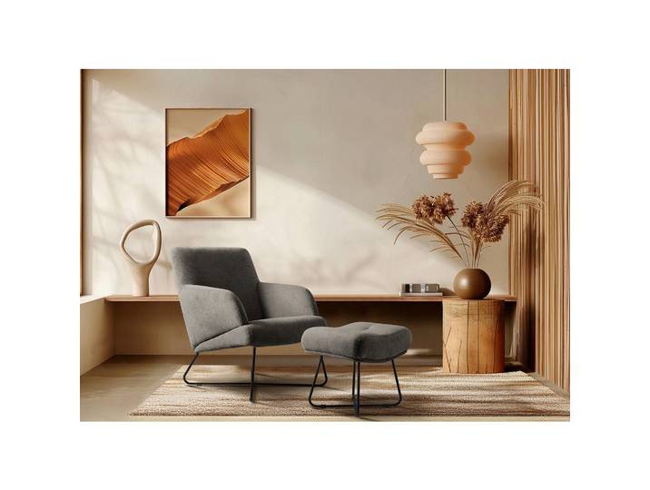 Livetastic Sesselset, Graphitfarben, Metall, 67x87x74 cm, Stoffauswahl, Wohnzimmer, Sessel, Sessel