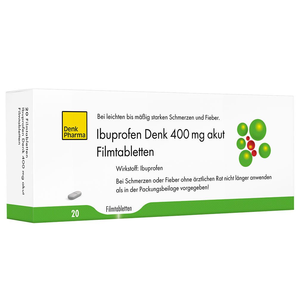 Ibuprofen Denk 400 mg akut Filmtabletten 20 St