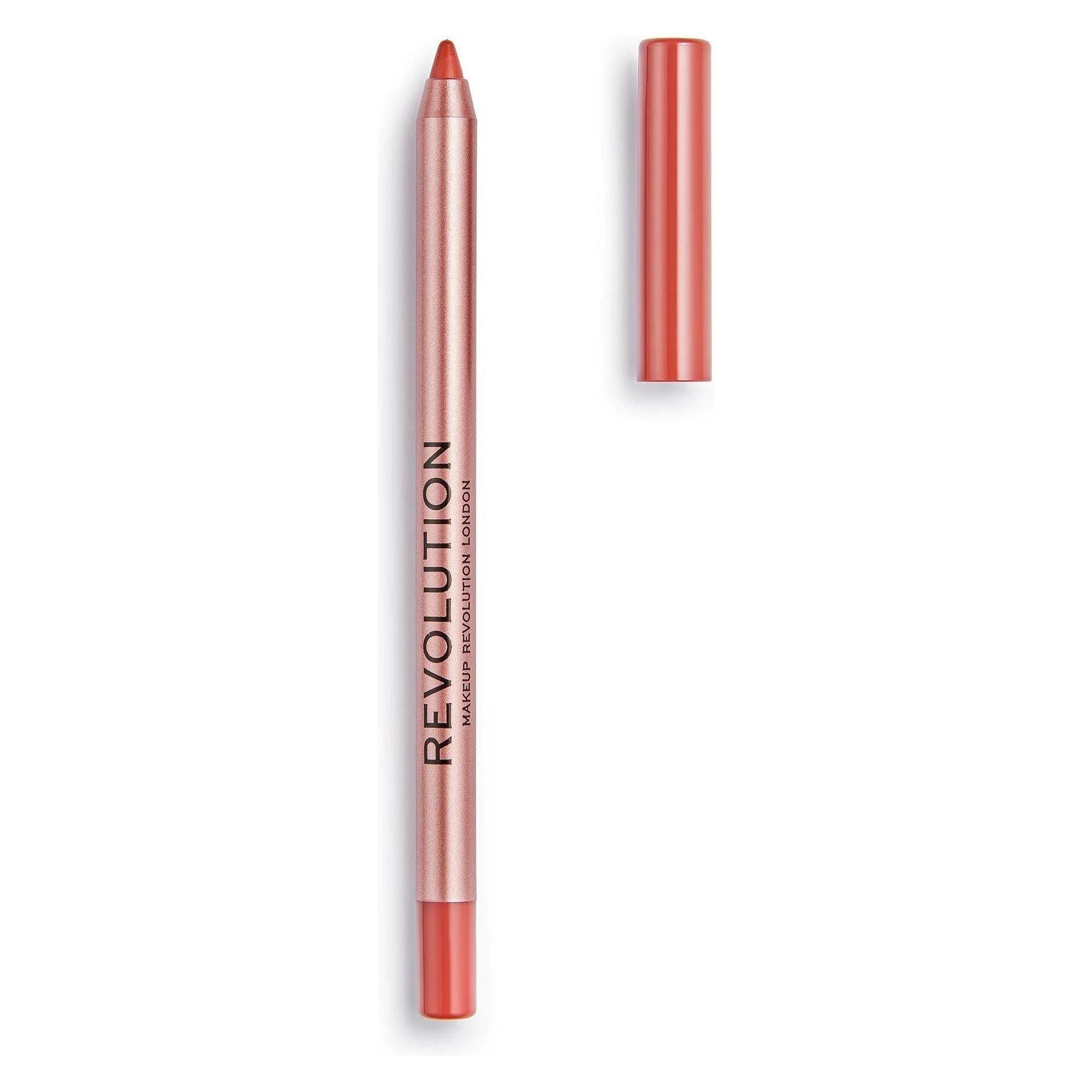 Makeup Revolution Satin Kiss langlebiger Lippenstift vegan und tierversuchsfrei (Fling Deep Nude) (60652356)