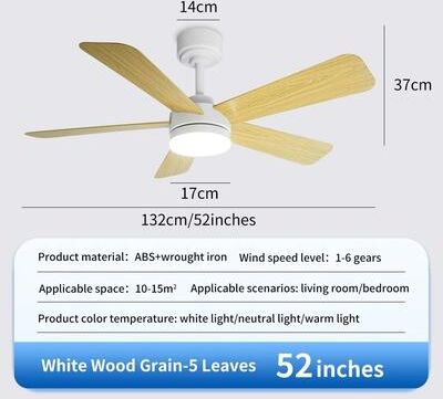 Uplift Essentials Modern Black Ceiling Fan Chandelier b 52inch wood