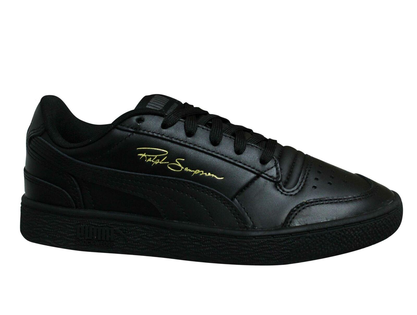 Puma x Ralph Sampson Lo Zwart Leer Lage Lace Up Herentrainers 370846 09