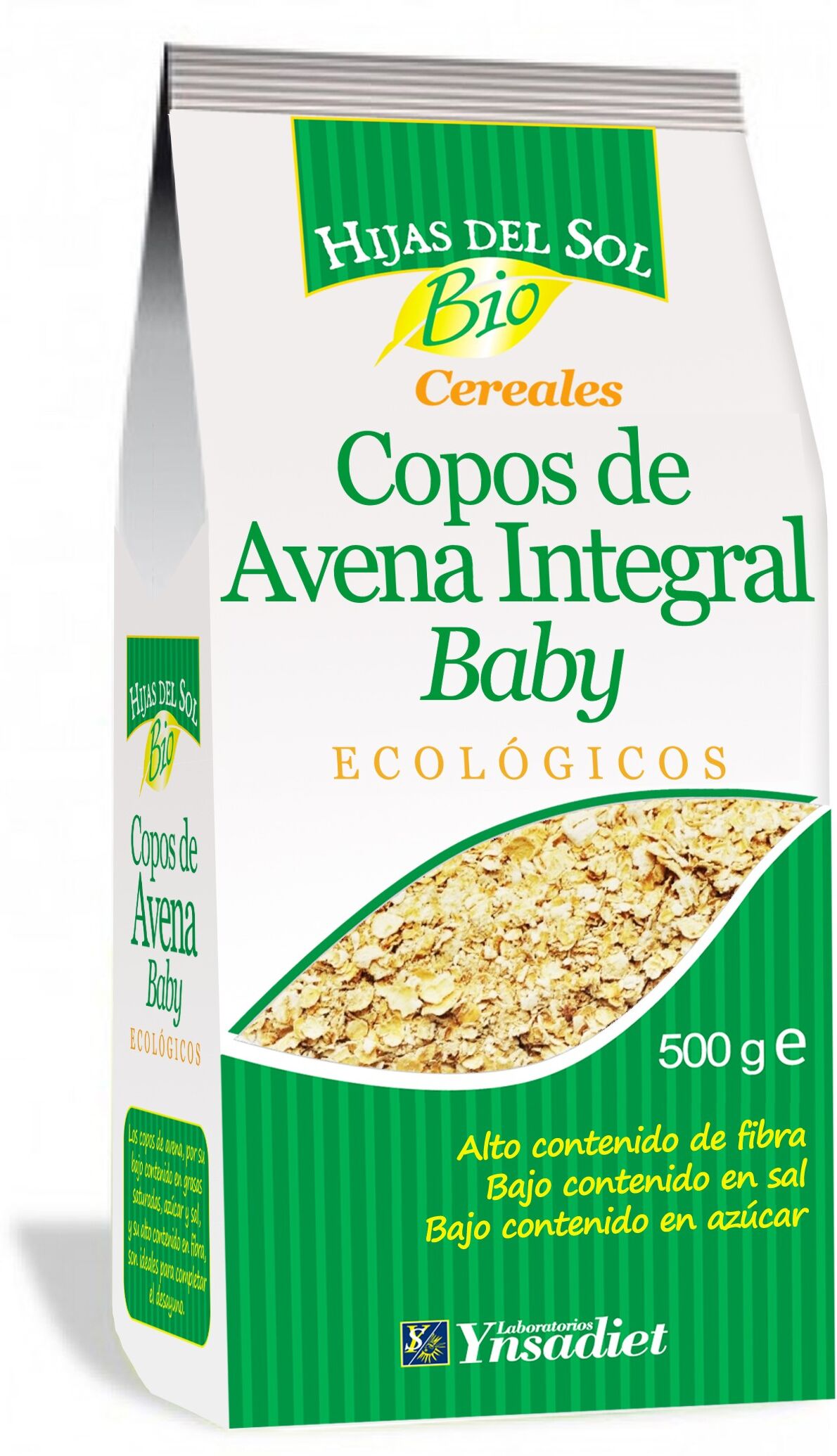 Ynsadiet Organic Baby Oat Flakes 500G