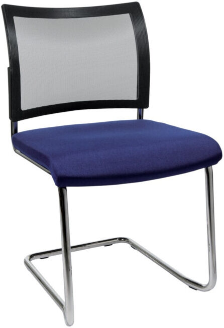 Visiteur Chaise Visit20 avec rembourrage/filet, bleu ; Topstar (NV490G260)