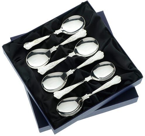Arthur Price of England Kings Sovereign Stainless Steel Set of 6 Fruit Spoons