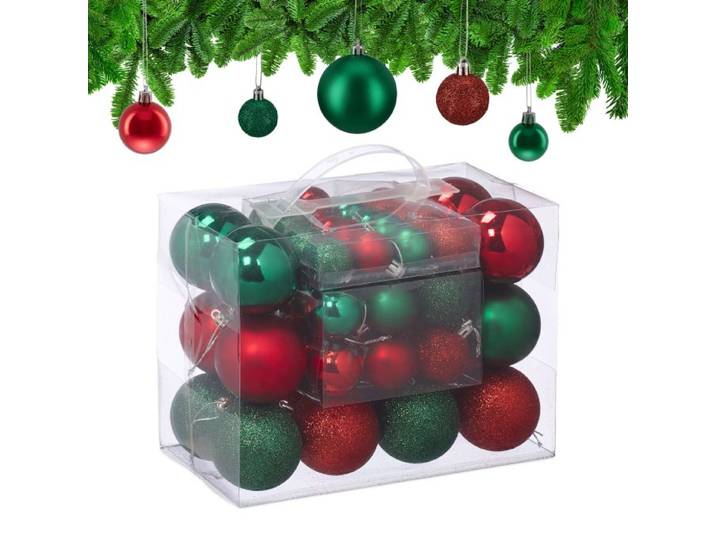 Relaxdays Lot de boules de Noël