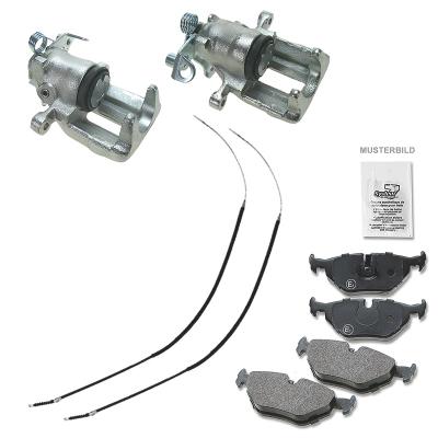 Atec 2x Bremssattel +Bremsbeläge +Bremsseile [Hersteller-Nr. 40579634] für VW