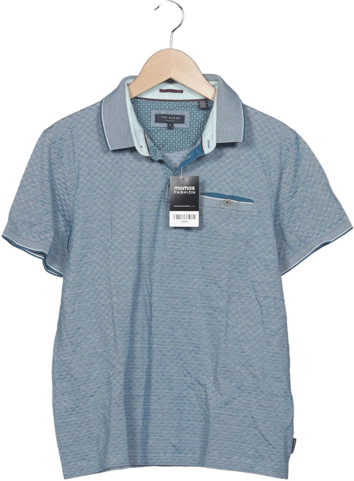 TED Baker Herren Poloshirt, Hellblau, Gr. L (Ted Baker 4), Baumwolle - Second Hand