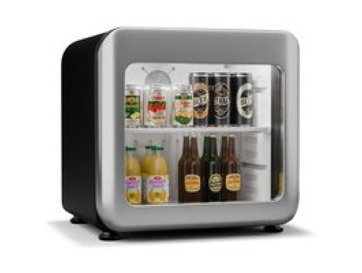 Audrey Evo 40cm 45L Frigo à Boisson avec Porte Vitrée Argent