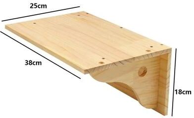 Inspired Living Wooden Wall Mounted Cat Tree With Cat Wall Shelves And Sisal Scratching Post large Jump