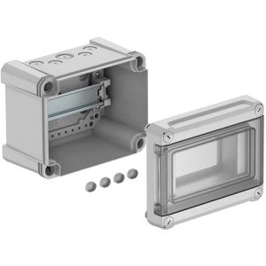 OBO Sicherungskasten SDB 05L PS 2008864, IP66 für außen, 5 Module, 1-reihig, mit transparenter Tür, für Aufputz