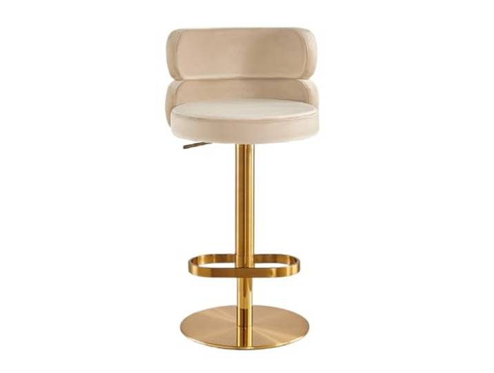 VNCdfhETs Barstuhl Nordische Barhocker, Höhenverstellbare Drehhocker for Hotel Und Zuhause Barhocker(Beige)