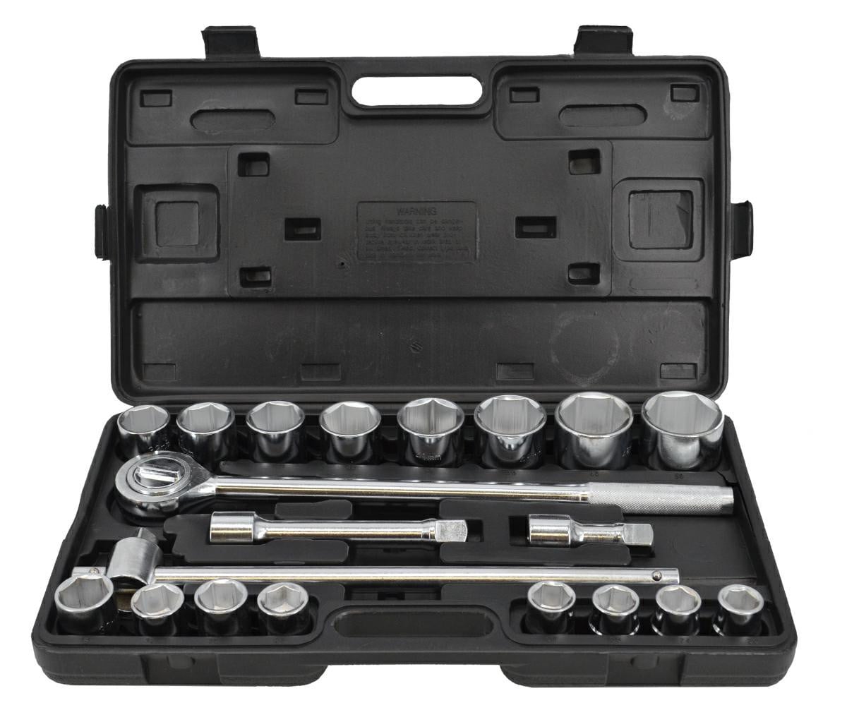 AWTOOLS 21-delige ringsleutelset 3/4 inch inclusief koffer