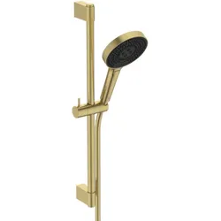 Ideal Standard Idealrain Solos Brausekombination A7897A2 Stange 603mm, Handbrause mit 3 Funktionen, brushed gold