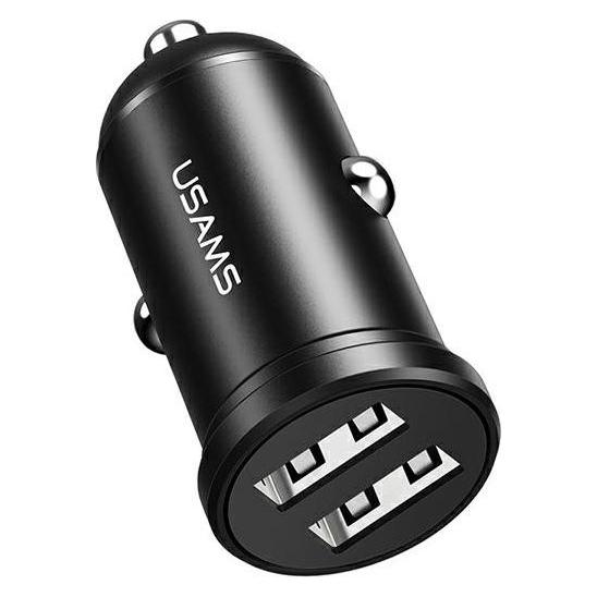 Usams lad. sam. 2xUSB 2,4A Mini czarnyblack CC114TC01 USCC114 (USA000867)