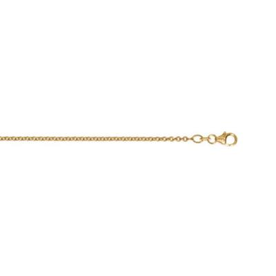 Goldkette ONE ELEMENT "Halskette aus 585 Gelbgold Ø 2 mm" Gr. 55, gold, Halsketten, Damen, 55, Gelbgold 585 Gold, Gelbgold 585, Gold, Goldkette, Sanfte Linie – unaufdringlich und geschmackvoll