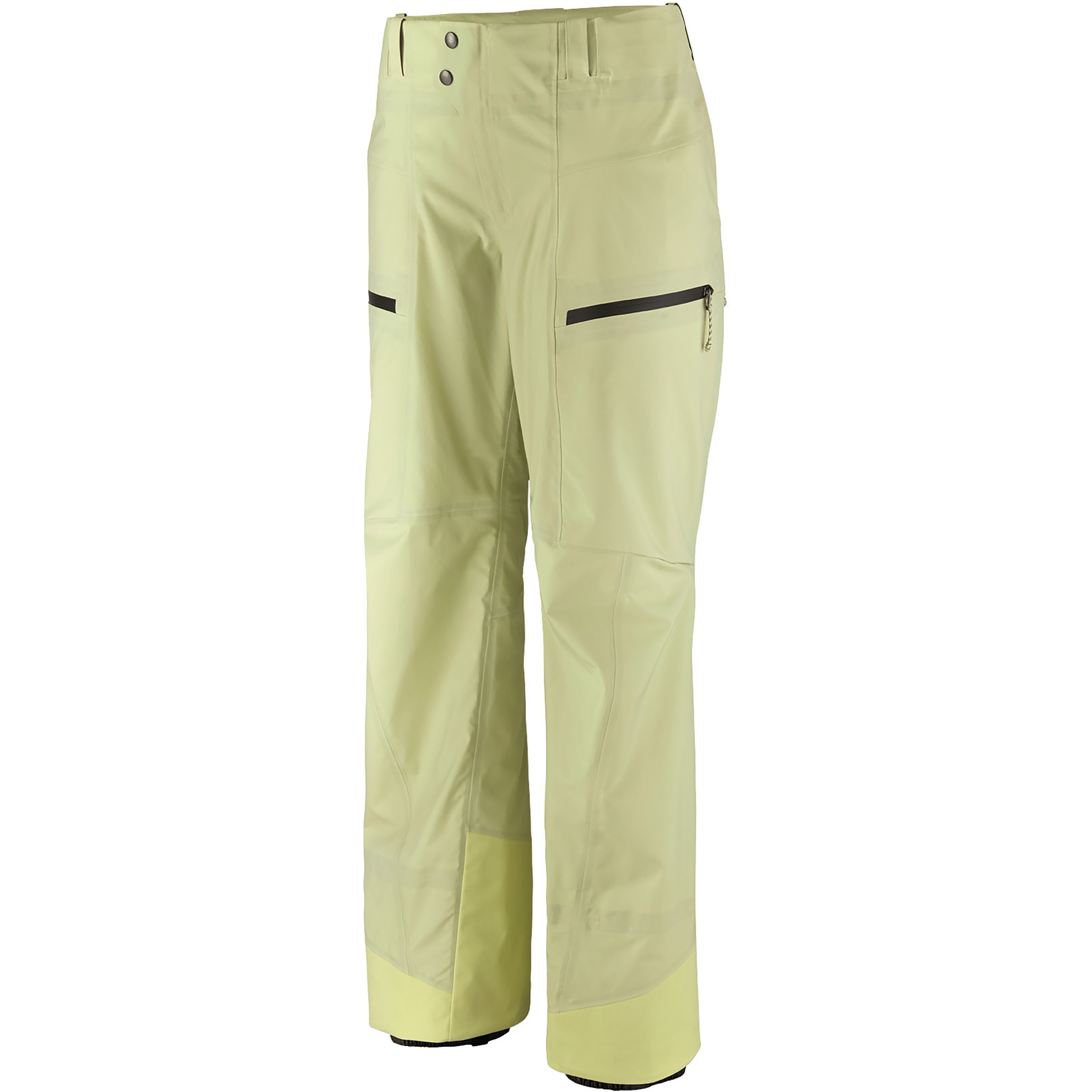 Patagonia PowSlayer Hose Damen Hardshellhose & Regenhose beige Größe M Freeride | Skifahren Klein verpackbar Wasserabweisend
