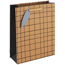 Clairefontaine 6x Geschenktasche aus Kraftpapier, Kollektion Minimalist, 17x6x22 cm - Kartonbraun 28794-0C