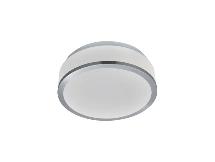 Dimmbare Badezimmerlampe „Cheese“ 2-Flammig Satin Silber, Weiss Searchlight