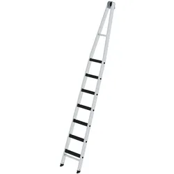 Günzburger Steigtechnik Stufen-Glasreinigerleiter Oberteil mit clip-step R13 7 Stufen