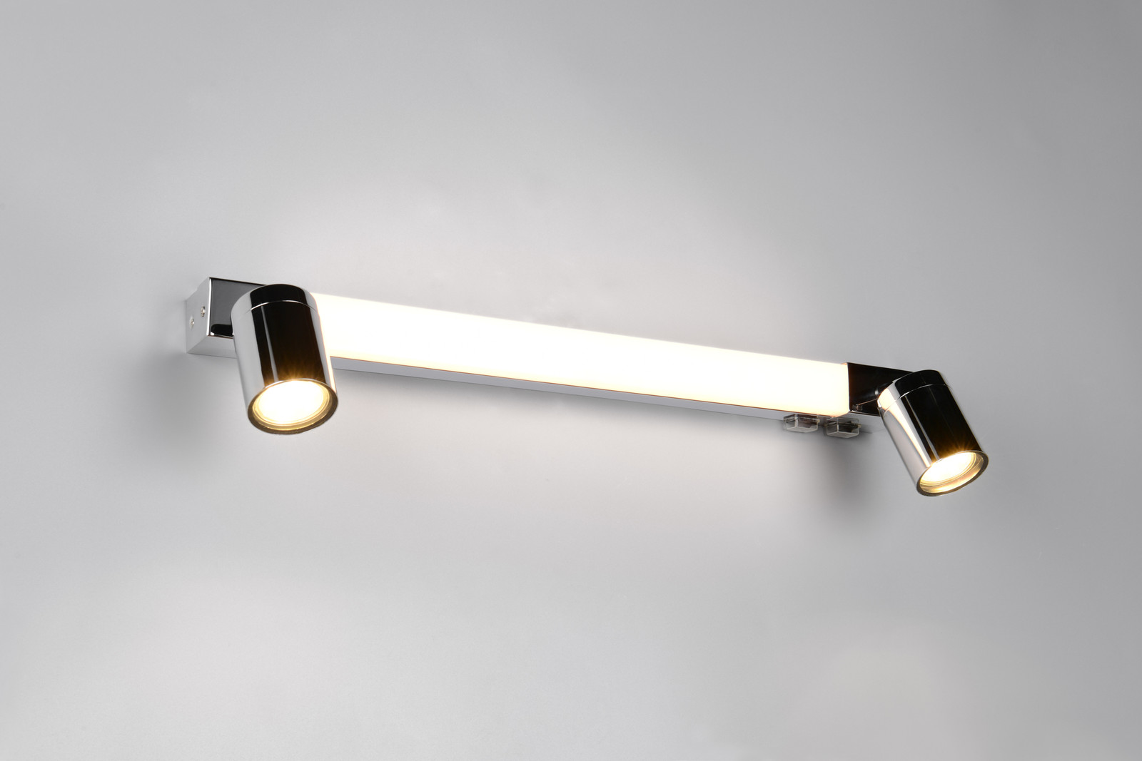 Trio Leuchten Enrico Spiegellamp voor badkamer en keuken, Chroom, Breedte: 60 cm