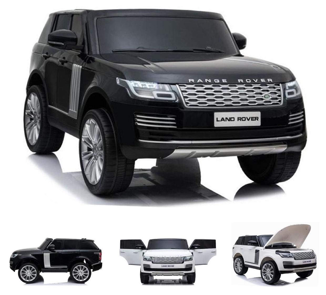 ES-Toys Kinder Elektroauto Land Rover Range Rover EVA-Reifen Allradantrieb schwarz