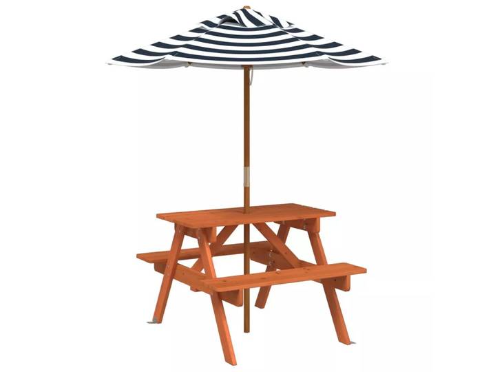 VidaXL - Picknicktisch holz, One Size, Braun