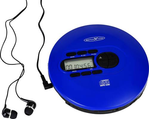 Reflexion PCD520MF/BL Tragbarer CD-Player CD, CD-R, CD-RW, MP3 Blau