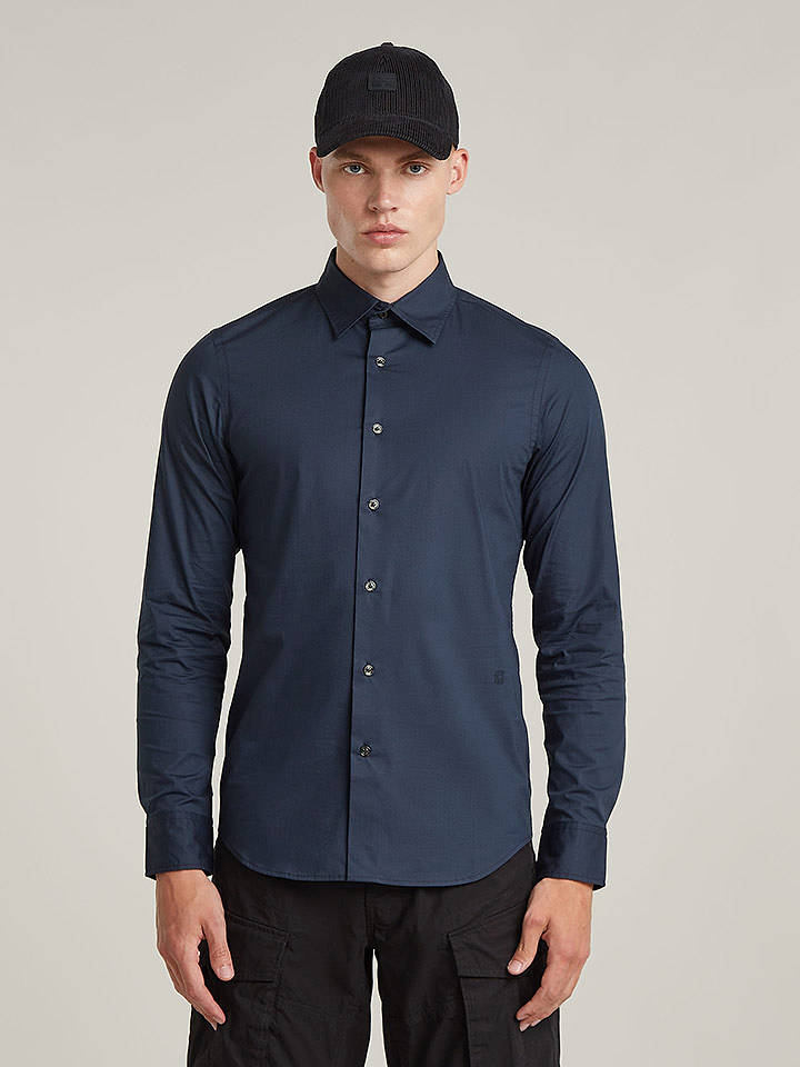 G-Star Hemd - Slim fit - in Dunkelblau - S