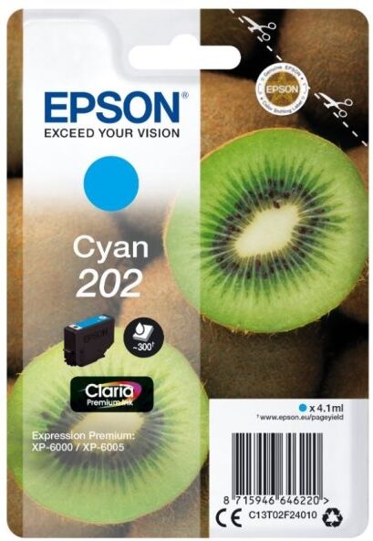 Epson T202 Blækpatron, Cyan
