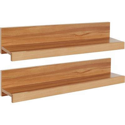 Wandregal OTTO HOME "Logo,teilmassiv, Breite: je 90 cm", beige (kernbuche teilmassiv), B:90cm H:16cm T:17cm, Holz teilmassiv, Regale, Wandregal, Ablageflächen Massivholz,in 4 Schritten montierbar