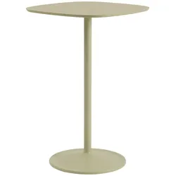Muuto Soft Cafe Stehtisch, 70 x 70 cm, beige grün laminat / beige grün