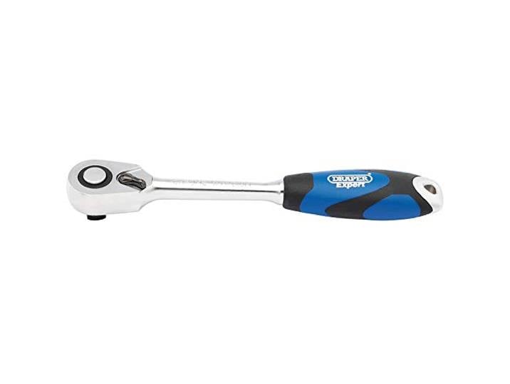 Draper 26504 Clé à cliquet réversible à 72 dents avec poignée souple Bleu 1/2