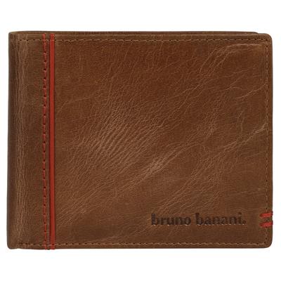 Geldbörse BRUNO BANANI "BRUNO BANANI Herren echt Leder", Herren, braun, Leder, Kleinlederwaren, echt Leder