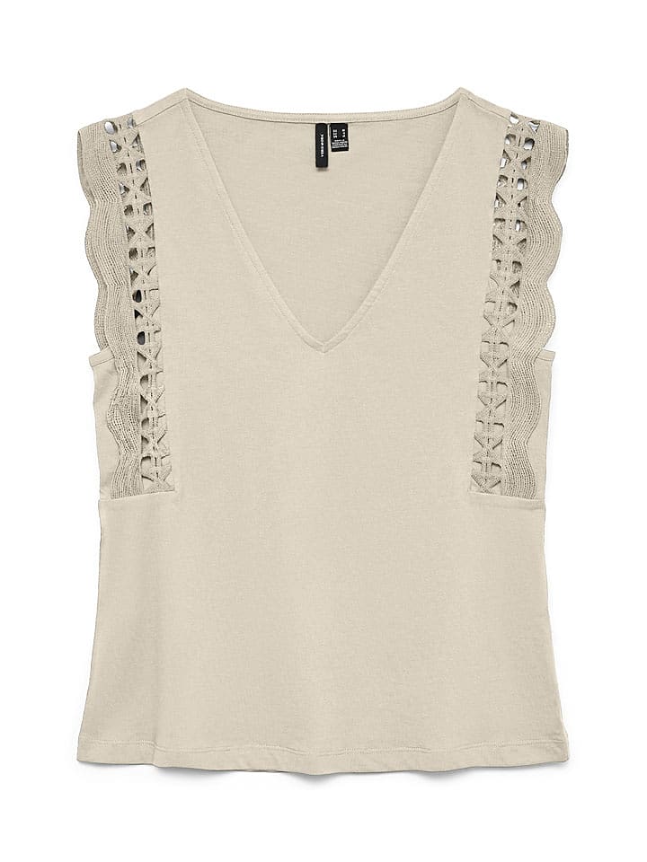 Vero Moda Blusentop in Beige - L