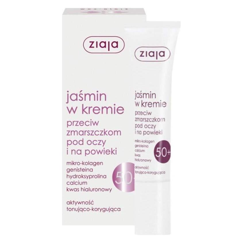 Ziaja Jasmine 50+ Cream Under Eyes And Eyelids Against Wrinkles 15Ml (Augenpflege Crème, 15 ml, Tag + Nacht) (5901887017042)
