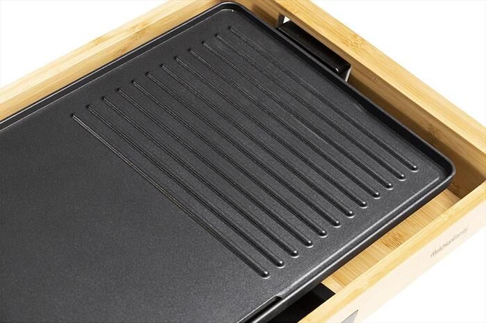 MELCHIONI FAMILY Bistecchiera Elettrica Bamboo Grill-nero