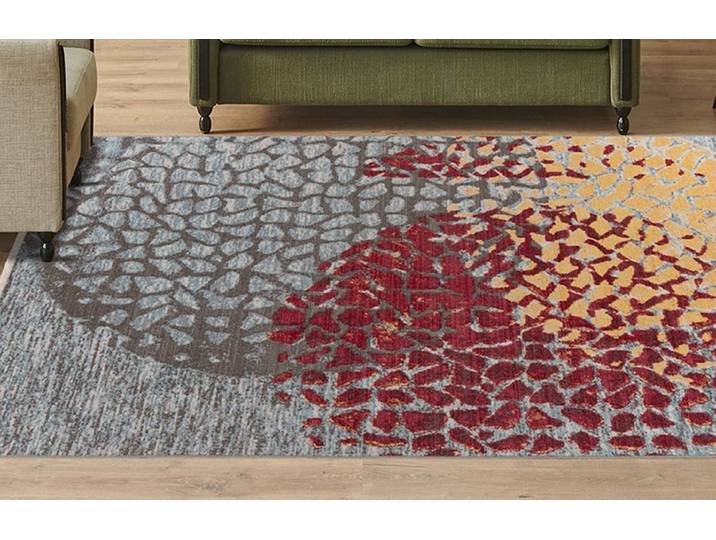Teppich KAYOOM Dilan 400 , rot, B:160cm H:5mm L:230cm, Polyester, Teppiche, Teppich