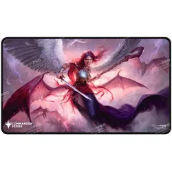 ULTRA PRO Commander Series #5 - Three Color Wedge - Kaalia (Fan-Voted) Black Stitched Playmat for Magic: The Gathering
