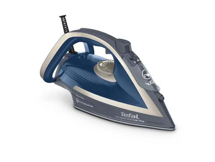 Tefal Dampfbügeleisen Ultragliss Plus, 2800 W, abnehmbarer Kalk-Kollektor, kratzfeste Bügelsohle, 50 g/Min. Dampfabgabe, 260 g/Min. Dampfstoß, Abschaltautomatik, türkis/grau, FV6842