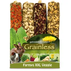 JR FARM Nager Grainless Farmys 450g (4er Pack) Kleintiersnack XXL Veggie
