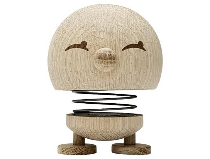 Hoptimist Bimble en Bois\, Figurine à secouer\, décoration scandinave pour Le Salon\, Le Bureau\, Le Couloir\, la Salle de Bain\, Super Cadeau\, 7\,4 x 8\,5 x 9\,5 cm\, Small\, Raw Oak