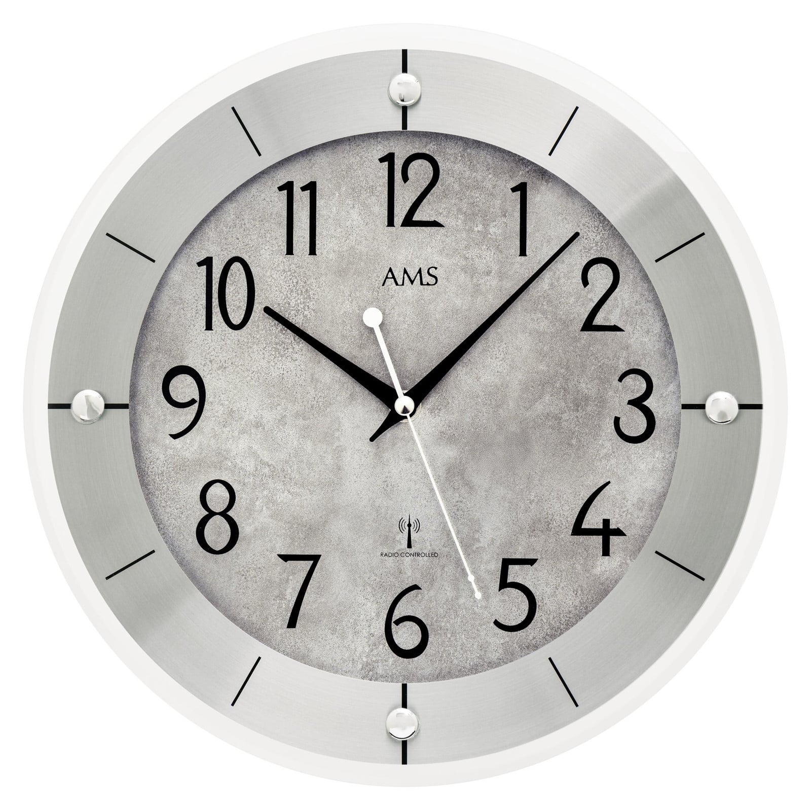 AMS 5590 Wandklok met Quartz radio, 31 cm