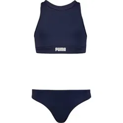 PUMA Kinder Badeanzug SWIM GIRLS RACERBACK BIKINI SE, Größe 140 in Blau Blau