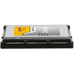 Delock 54065 (128 GB, CF, CFexpress Typ B, U3), Speicherkarte, Schwarz, Silber