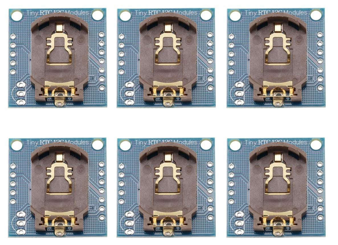 Dripio RTC-module DS1307 AT24C32, 6 stuks, 3,3V-5V, I2C
