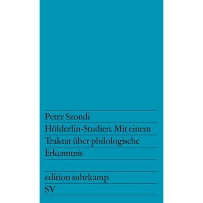 Hölderlin-Studien, Taschenbuch von Peter Szondi, Suhrkamp, 978-3-518-10379-1