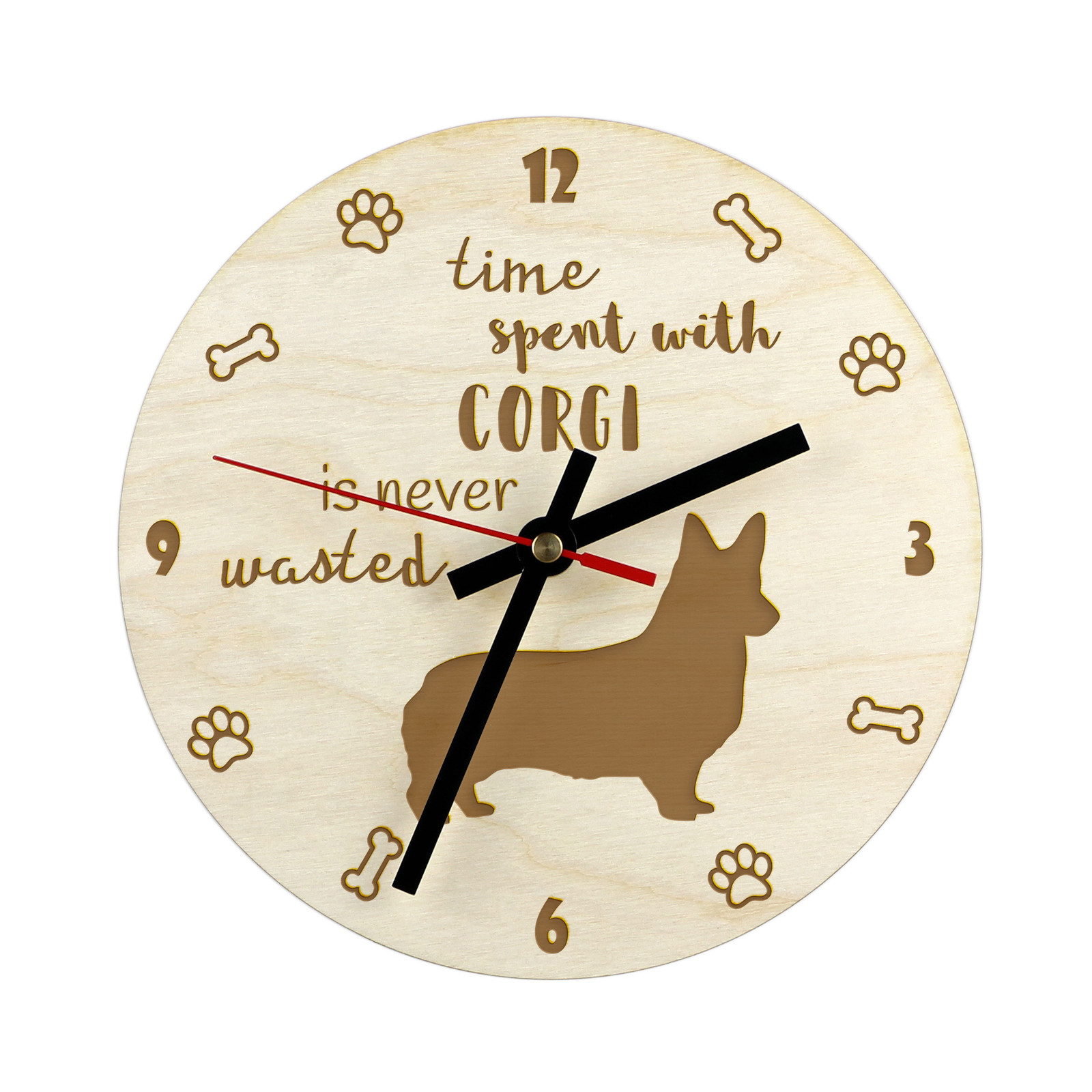Art-Dog Wandklok Welsh Corgi
