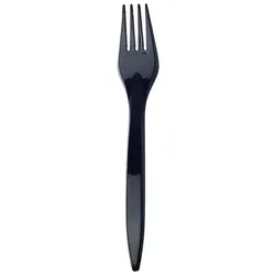 DayBays 20000 Stk. Plastikgabel Mehrweg 18 cm Plastik Schwarz Spülmaschinenbeständig